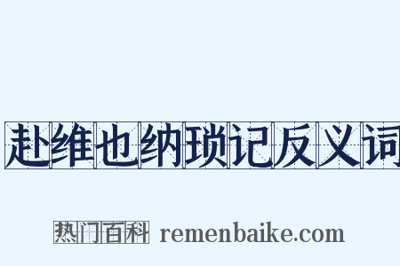赴维也纳琐记反义词是什么意思的图片